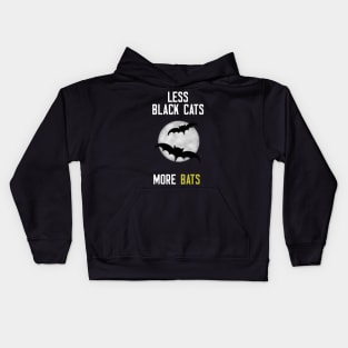 Less Black Cats More Bats Kids Hoodie